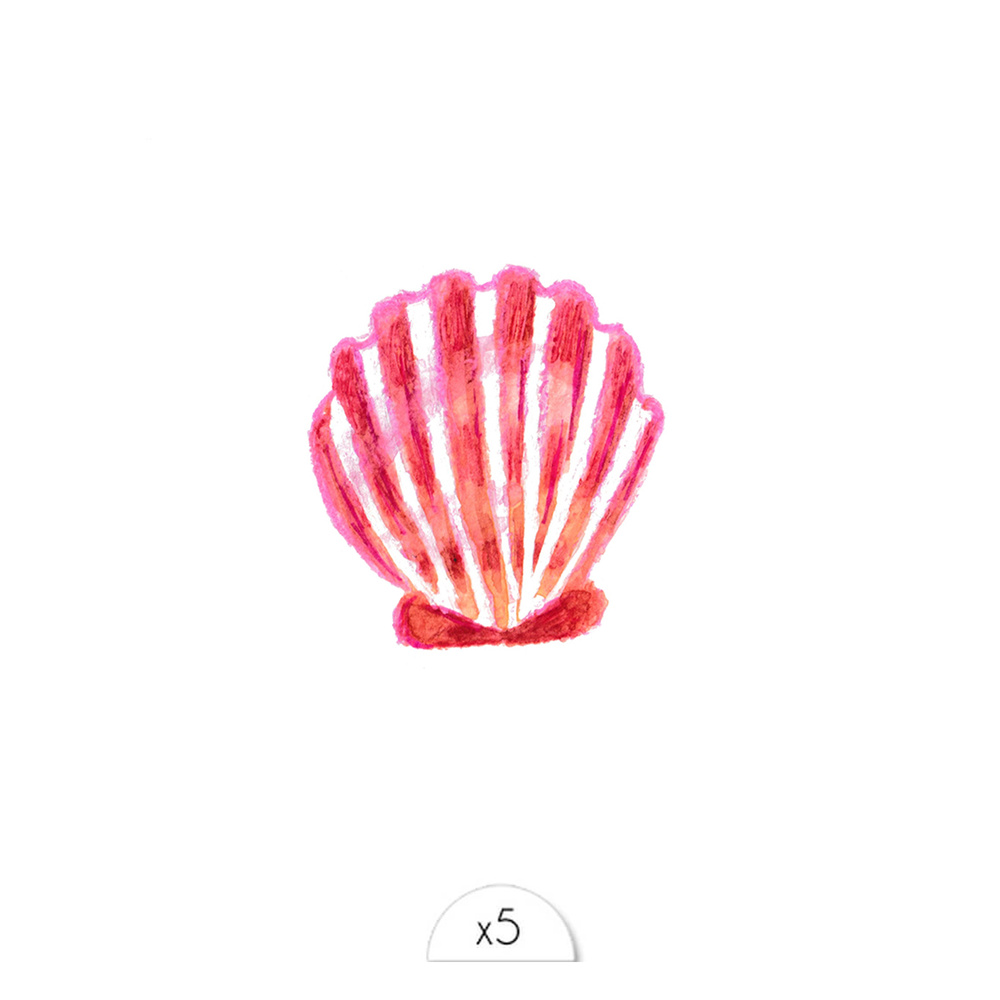 Sioou Coquillage Tatouage éphémère