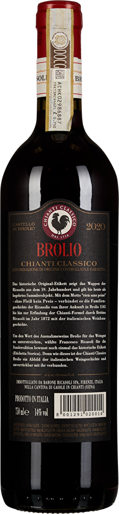Ricasoli 2er-Set Chianti Classico Brolio Etichetta Storica im Geschenkkarton