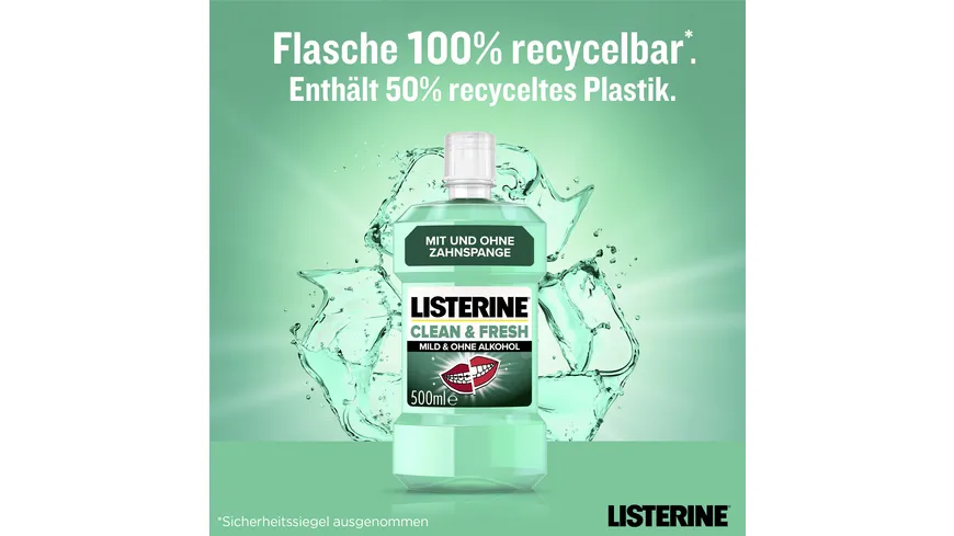 Listerine Mundspülung Clean & Fresh 500 ml