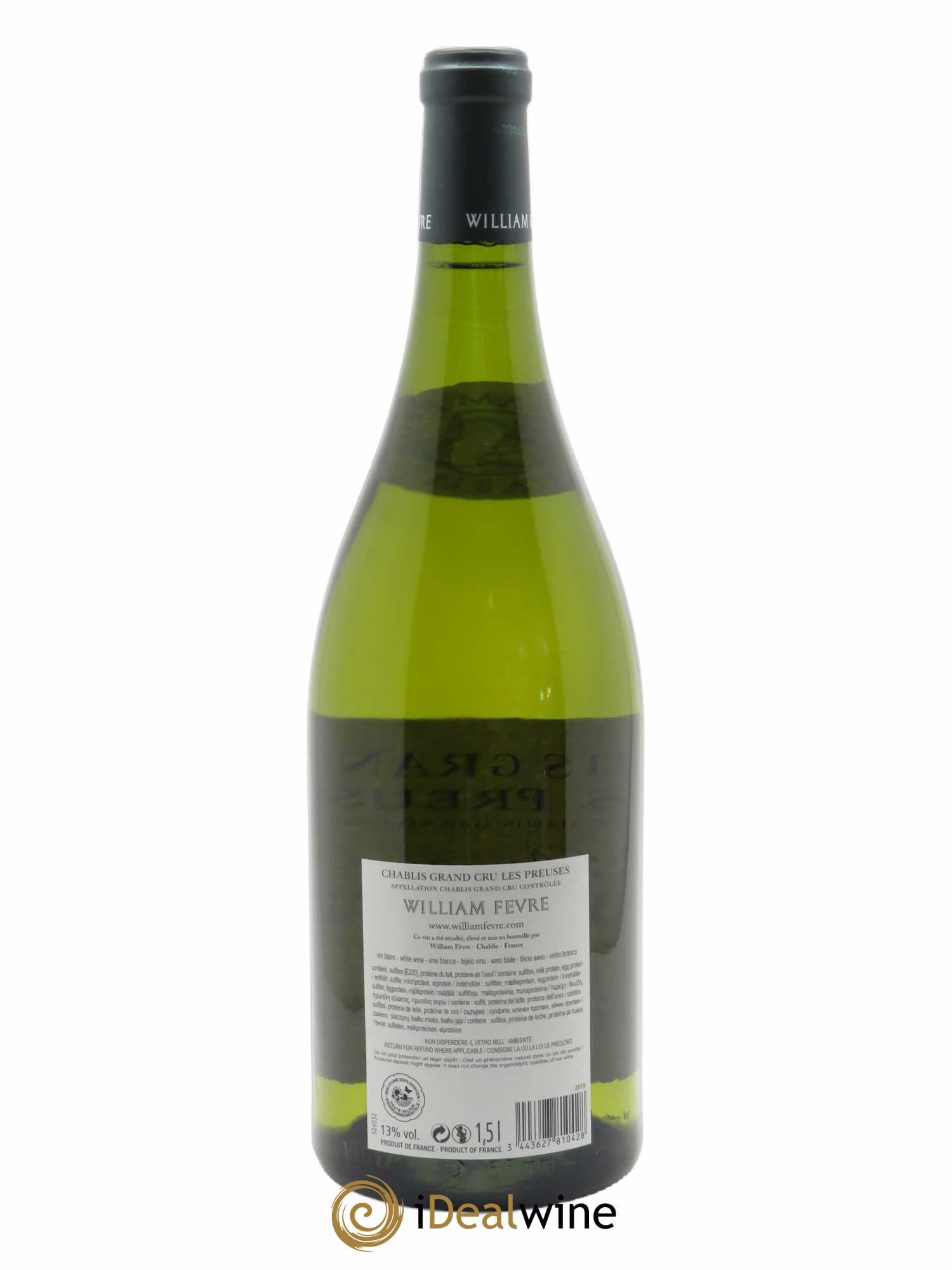 Chablis Grand Cru les Preuses William Fèvre (Domaine)  2019 - Lot de 1 Magnum