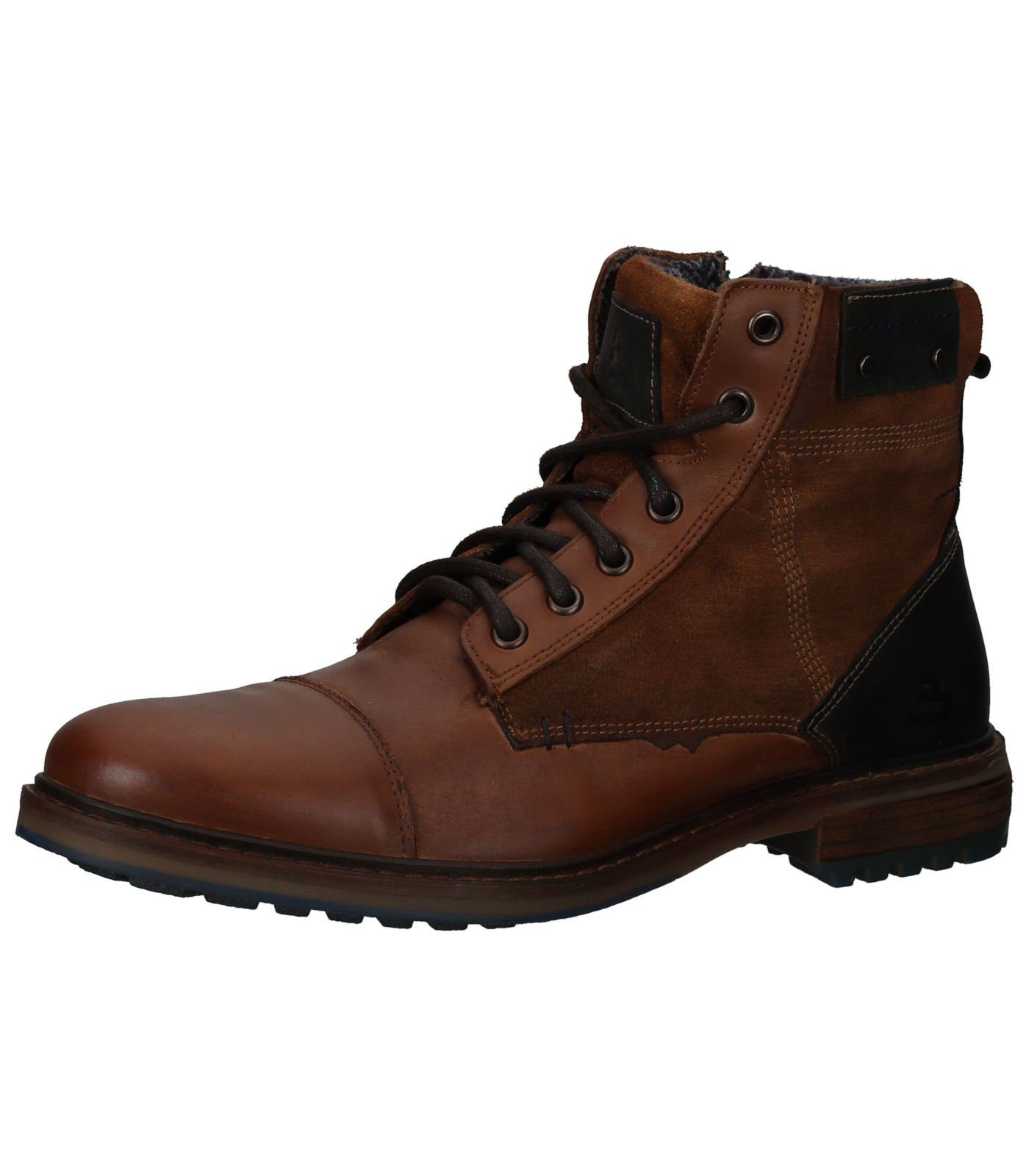 Bullboxer Stiefelette Leder Schnürstiefelette