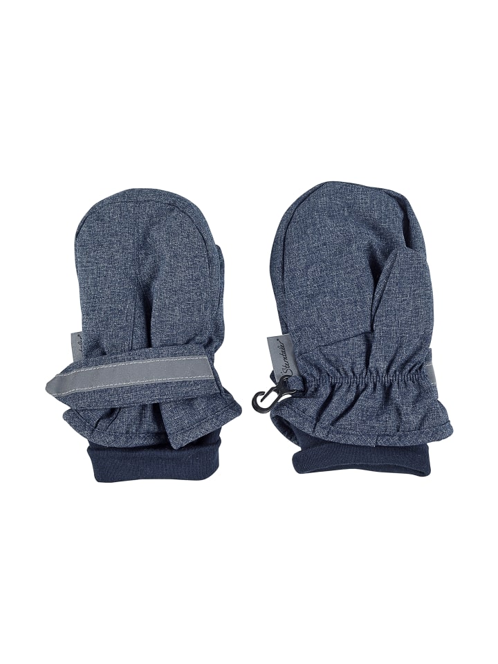 Sterntaler Fäustlinge uni in blau melange günstig kaufen