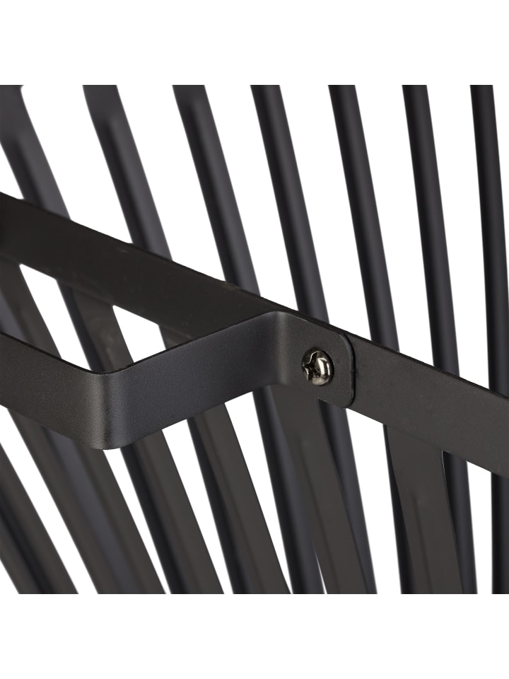 relaxdays Feuerkorb in Schwarz - (B)56,5 x (H)56 x (T)45 cm günstig kaufen onesize