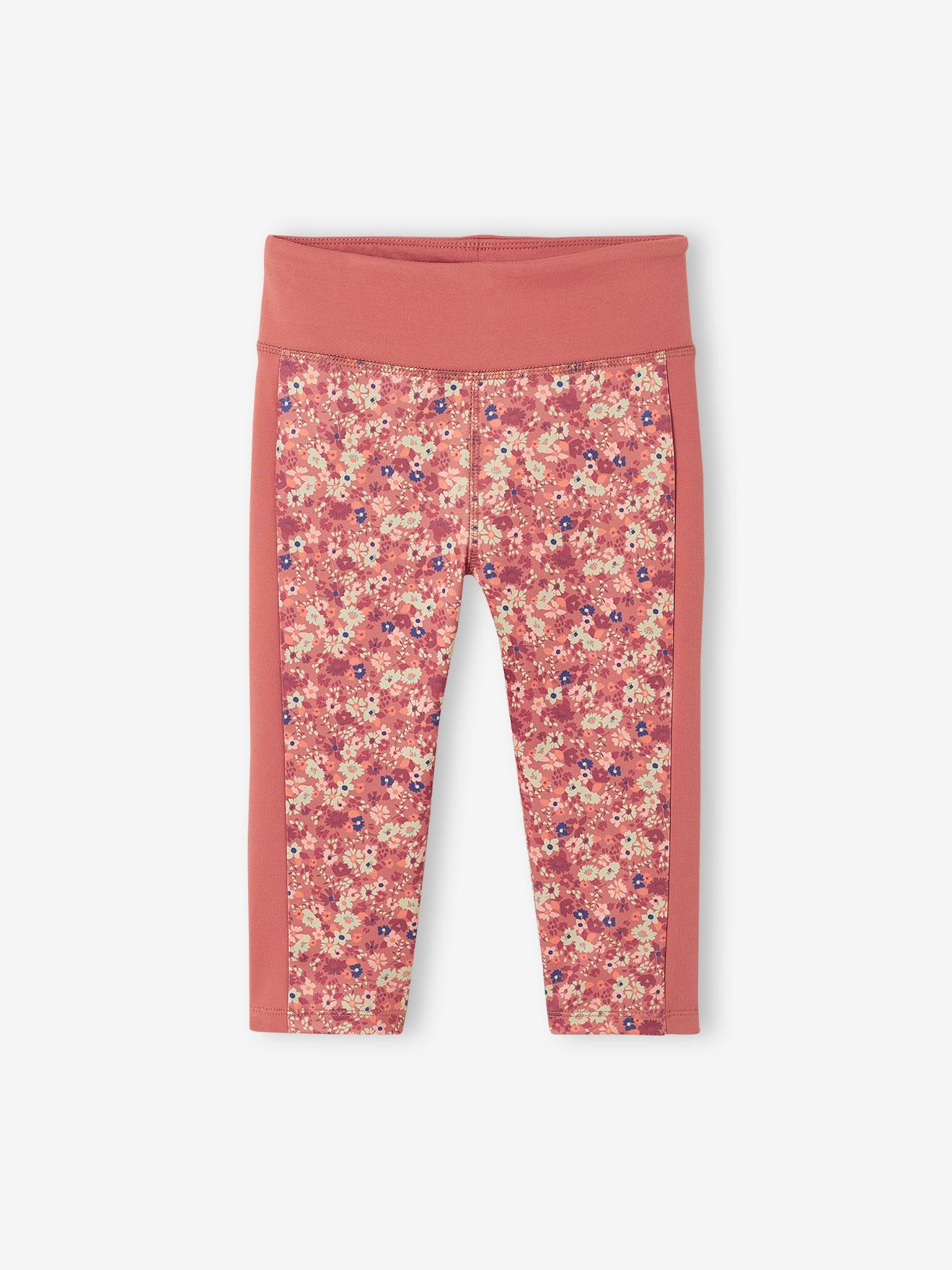 Vertbaudet Mädchen Sport-Set: T-Shirt & 3/4-Leggings - wollweiß