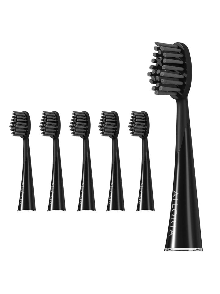 Ailoria SHINE BRIGHT Extra Clean Ersatzbürstenköpfe 6er Set in schwarz günstig kaufen onesize