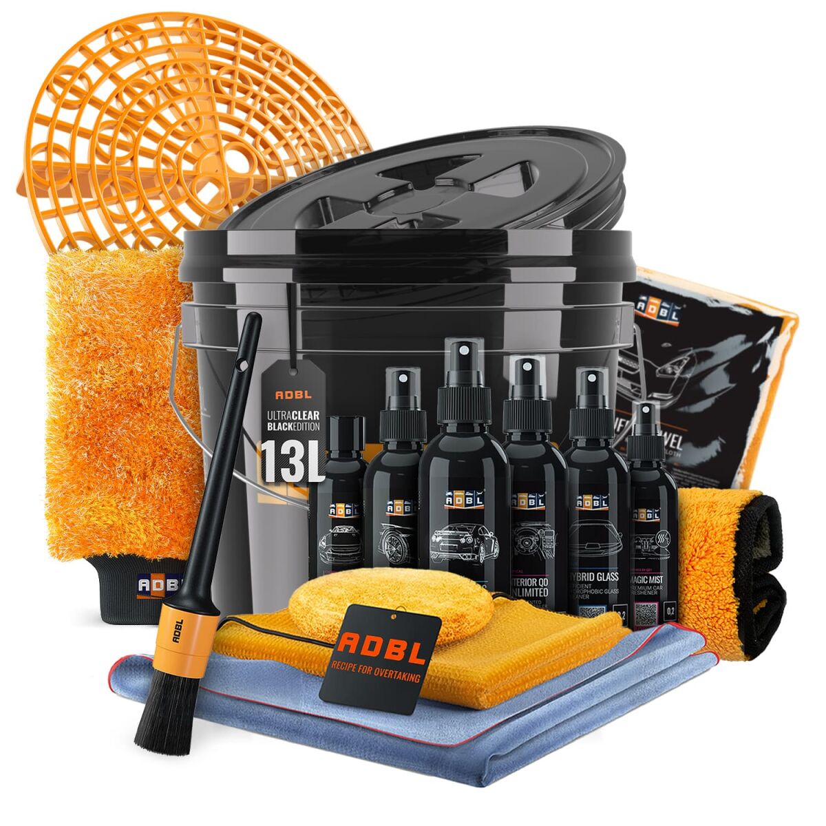 ADBL Exterior Experience Set 16-teilig mit 13L-Wascheimer   Interior Set