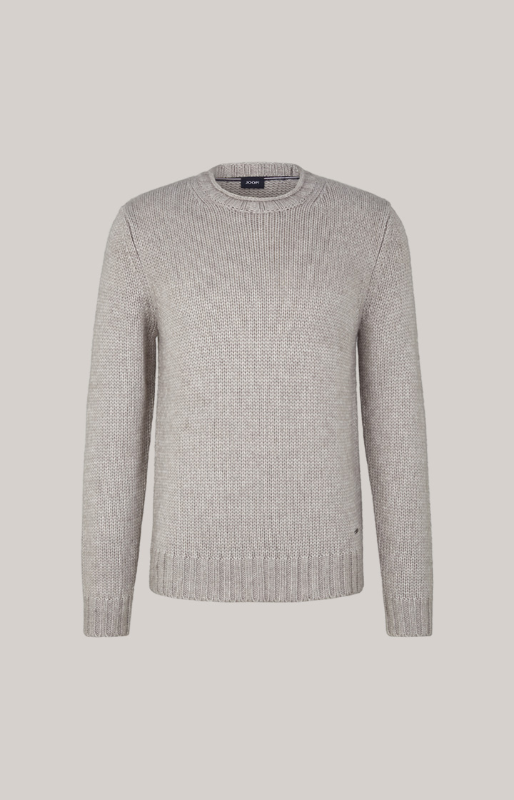 Strickpullover Haron in Hellgrau meliert