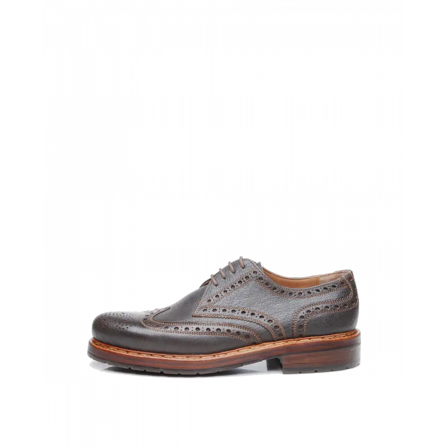 Heinrich Dinkelacker - Businessschuhe Derby RIO FULL-BROGUE W Büffelleder - braun