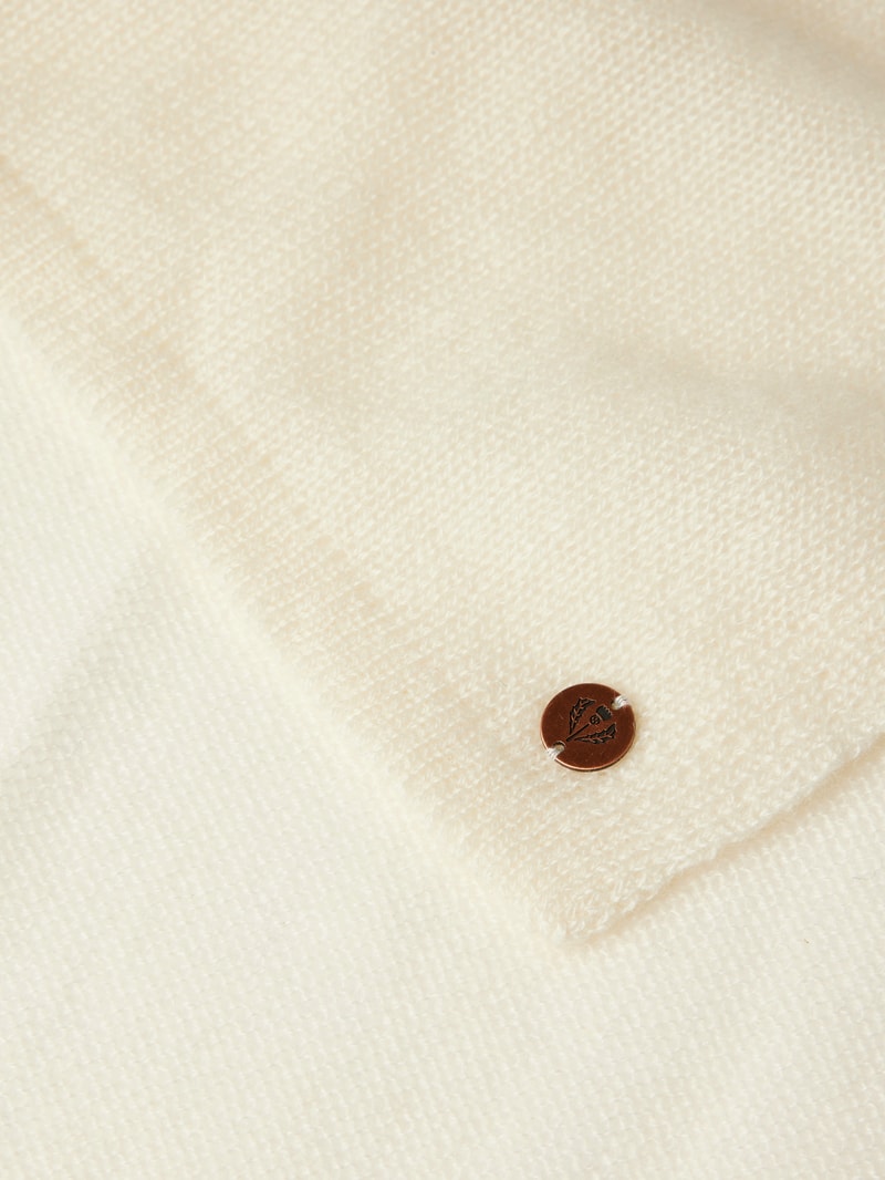 Schal aus reinem Kaschmir in offwhite