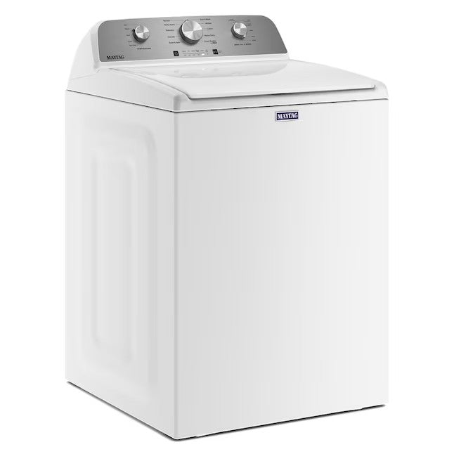 Maytag 4.5-cu ft High Efficiency Agitator Top-Load Washer (White)