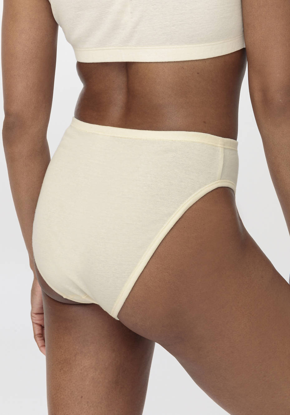 Slip high waist im 2er-Pack aus reiner Bio-Baumwolle