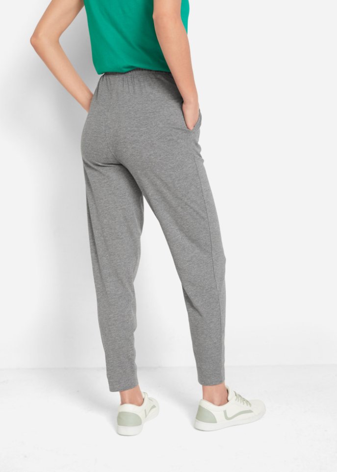 Leichte Schlupfhose mit High-Waist-Bequembund, 2er-Pack