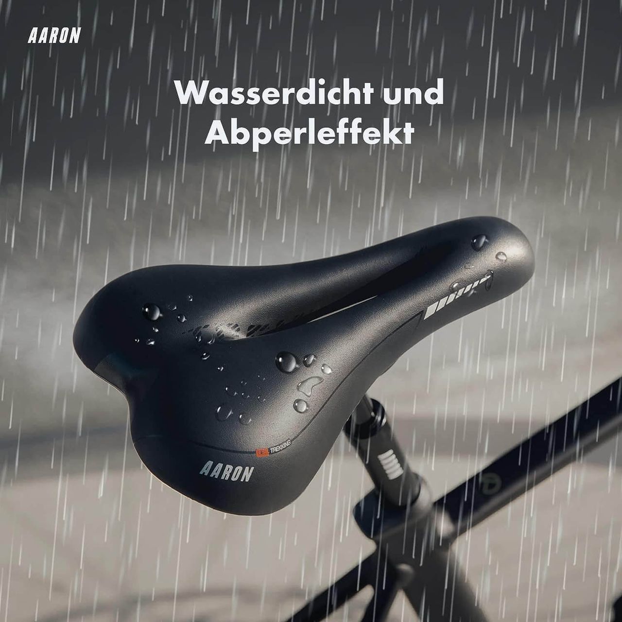 AARON Trekking ergonomischer Fahrradsattel Unisex für Trekkingrad, Mountainbike, Stadtrad, E-Bike