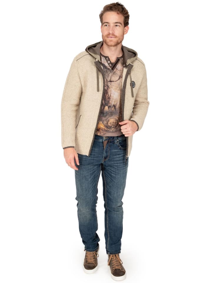 Spieth & Wensky Strickjacke ECHO in beige günstig kaufen