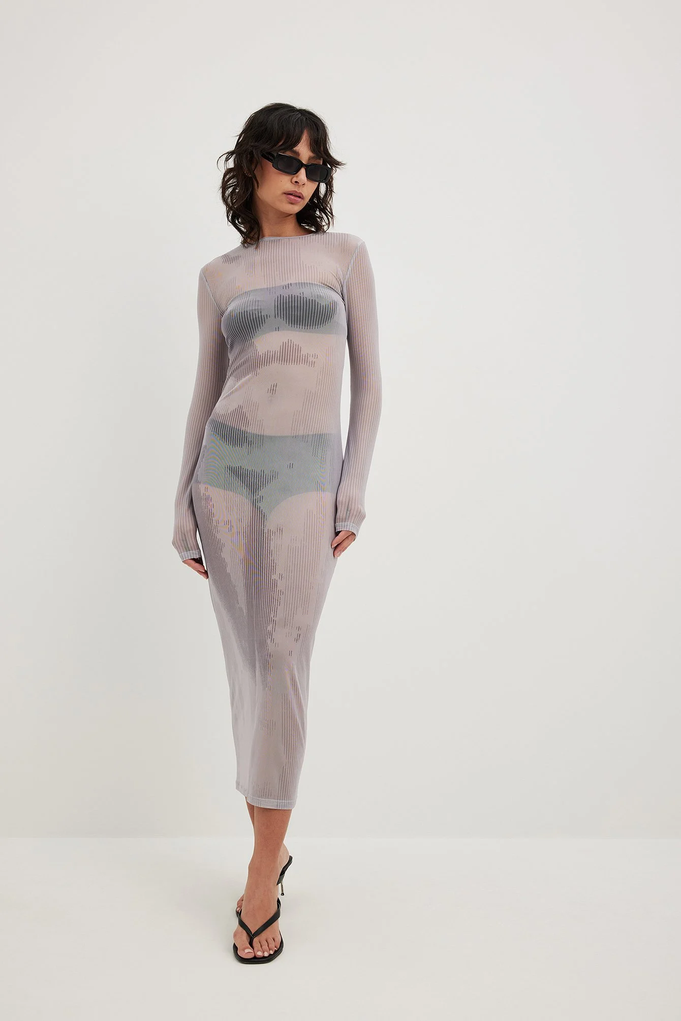 Mesh-Midikleid