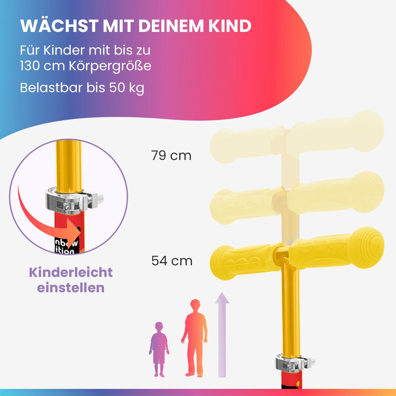 fun pro Cityroller ONE Special Kinderroller, Kick Scooter Roller Kinder - Stunt Tretroller Kinder klappbar