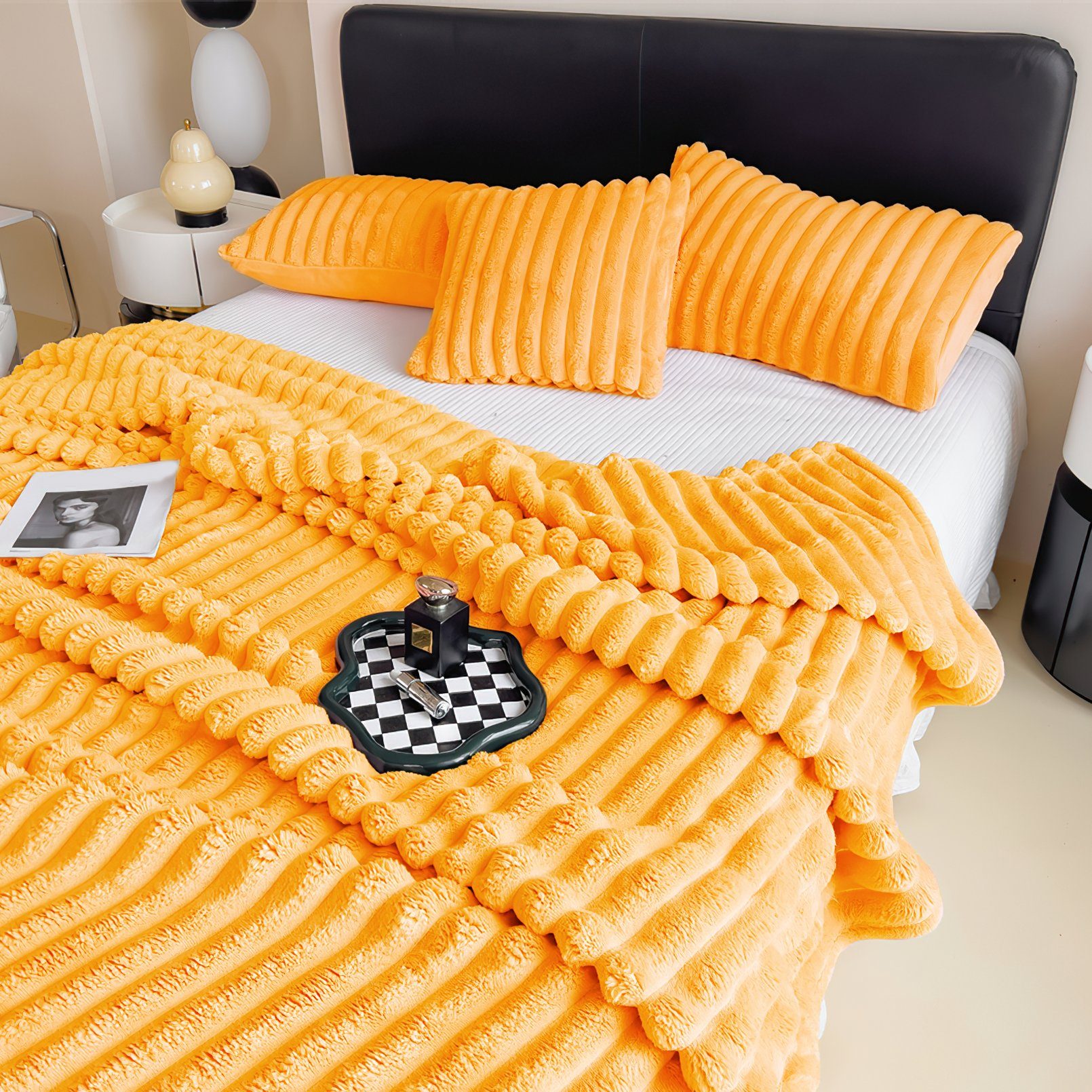 Wohndecke MT08, KEAYOO, Fleecedecke Warm Sofadecke 150x200cm Warm und Weich Mircofaser