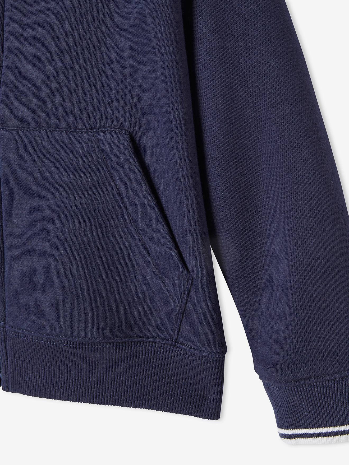 Sweat zippé sport garçon Play Ground bleu vif
