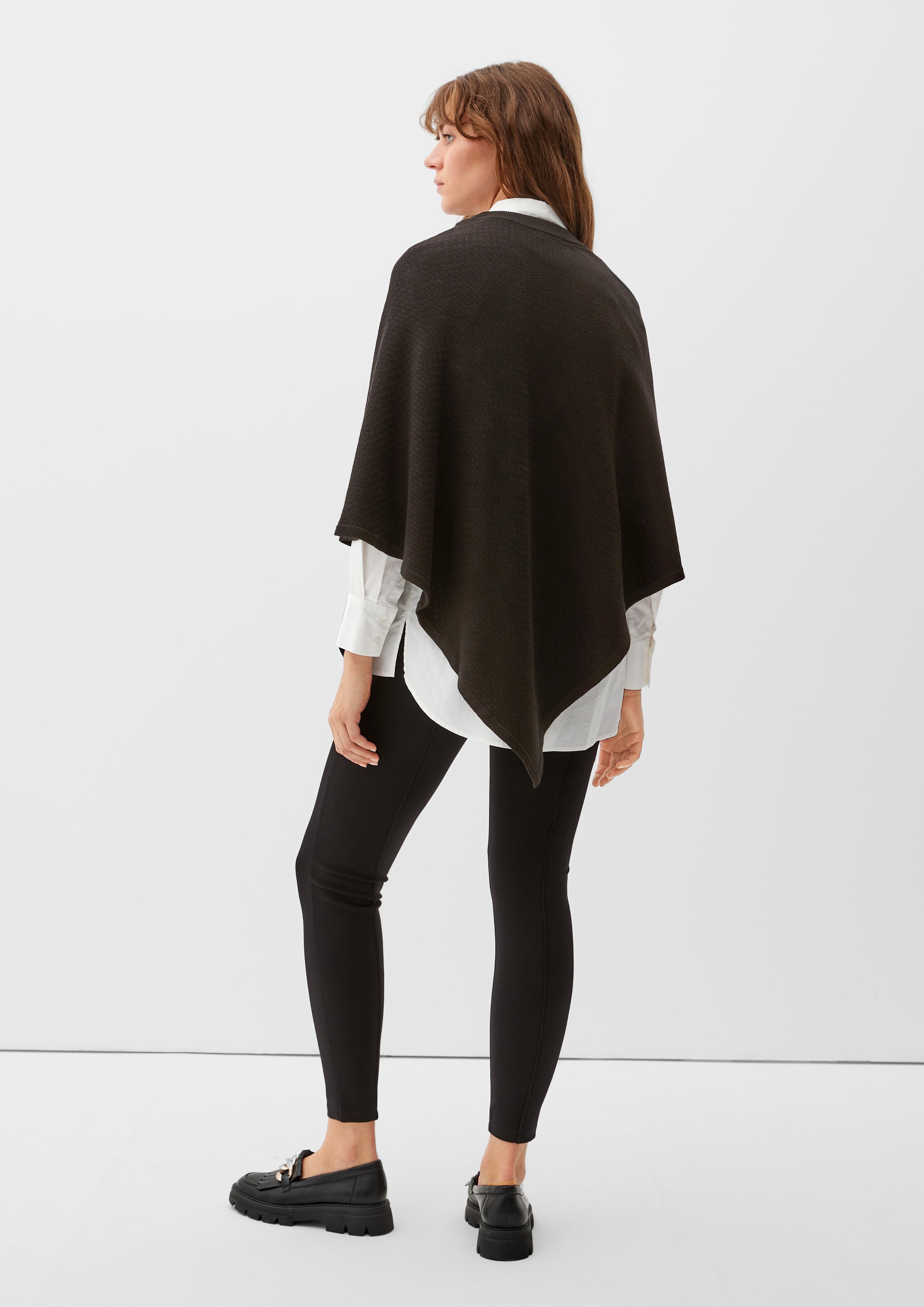 Poncho aus Baumwollmix  2119753-9999