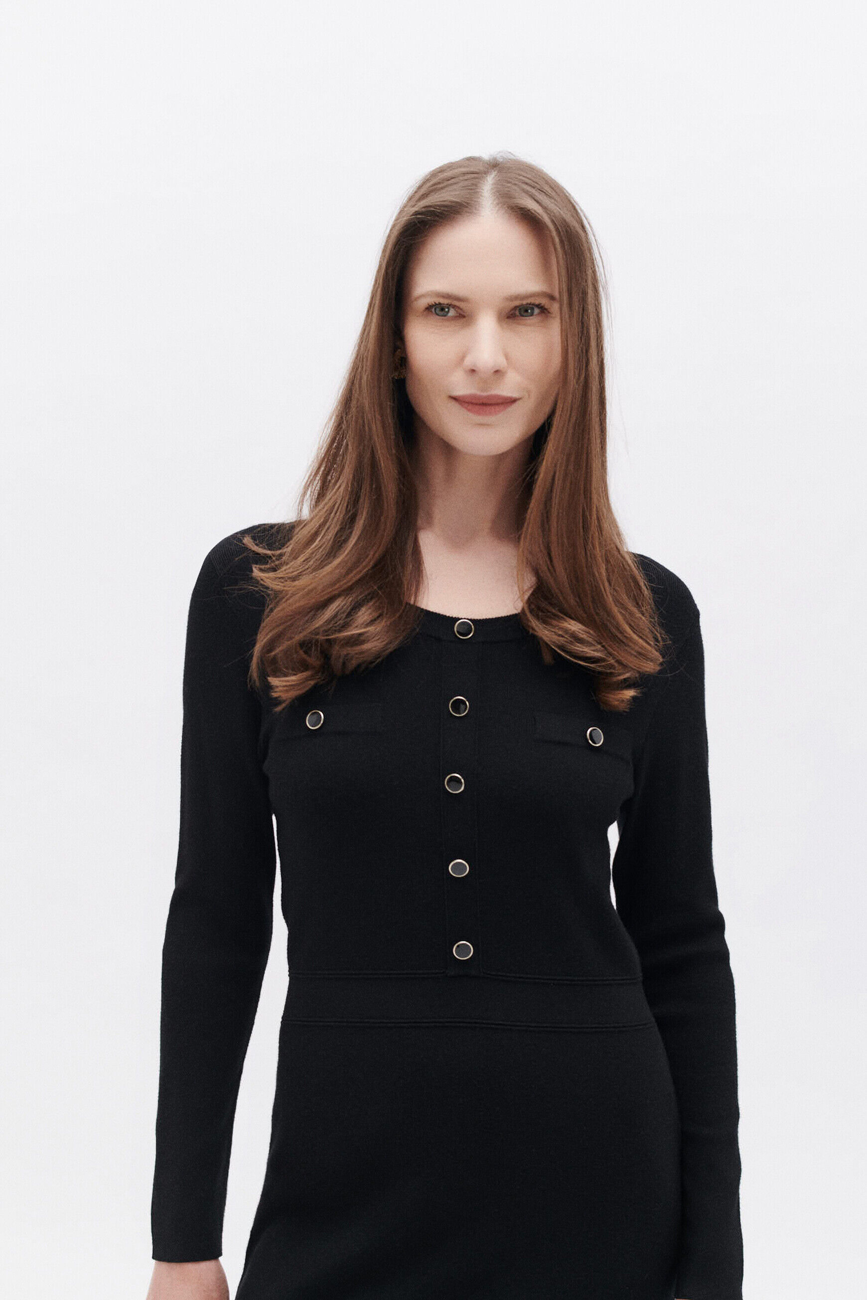Robe raya noir femme