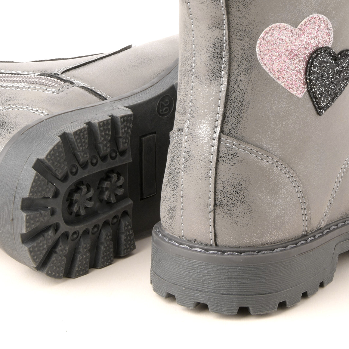 Mädchen Stiefelette im Metallic-Look