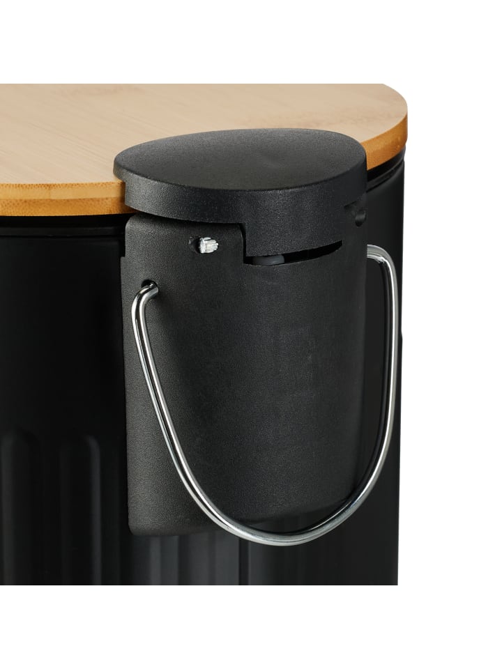 relaxdays Mülleimer in Schwarz - 3 l günstig kaufen onesize