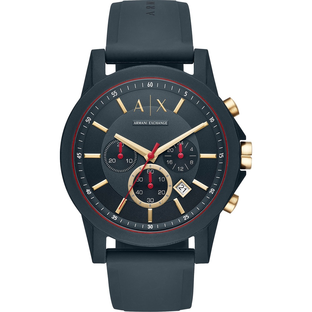 Armani Exchange Chronographe Caoutchouc Montre