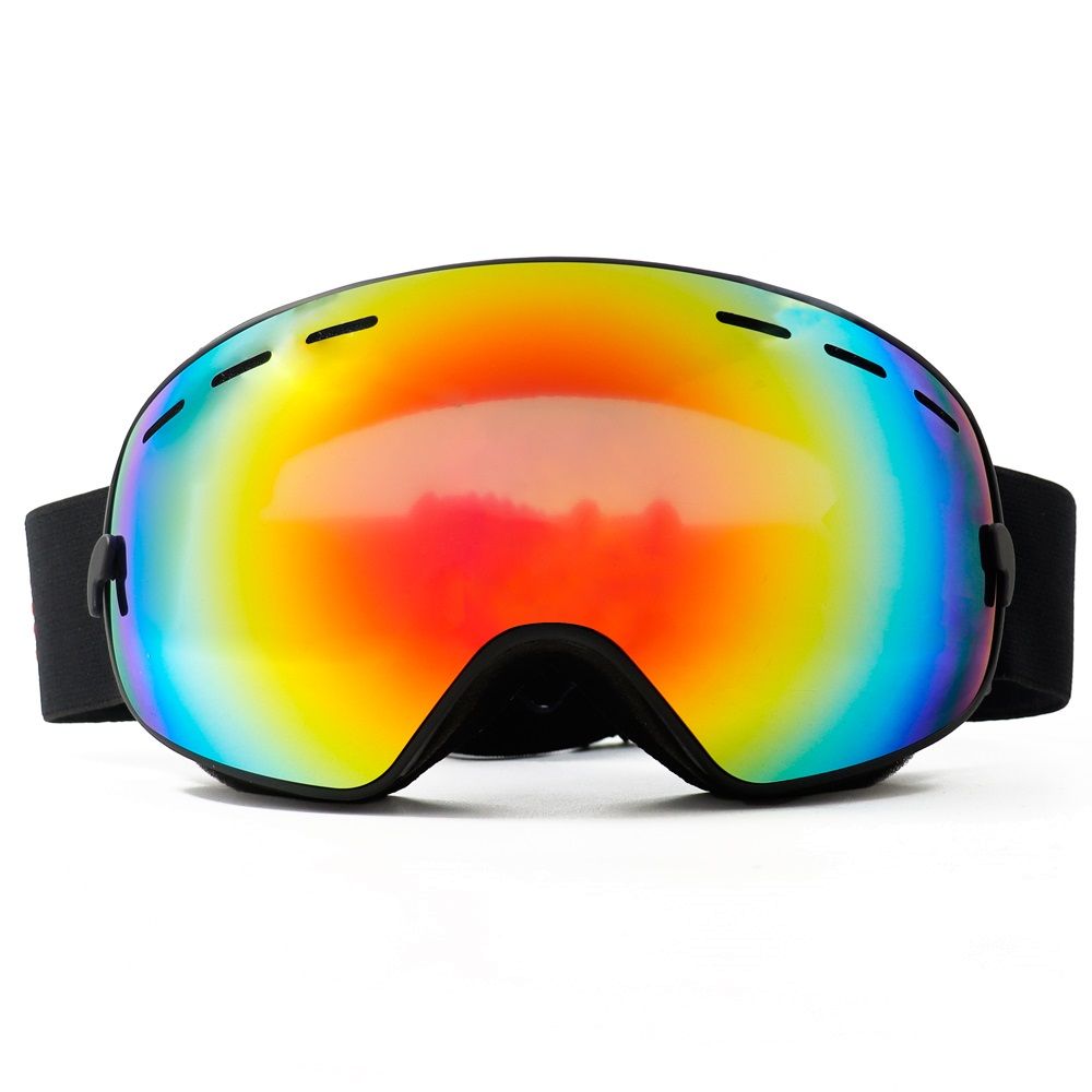 IVOL schwarz Rotes Spiegelglas Skibrille