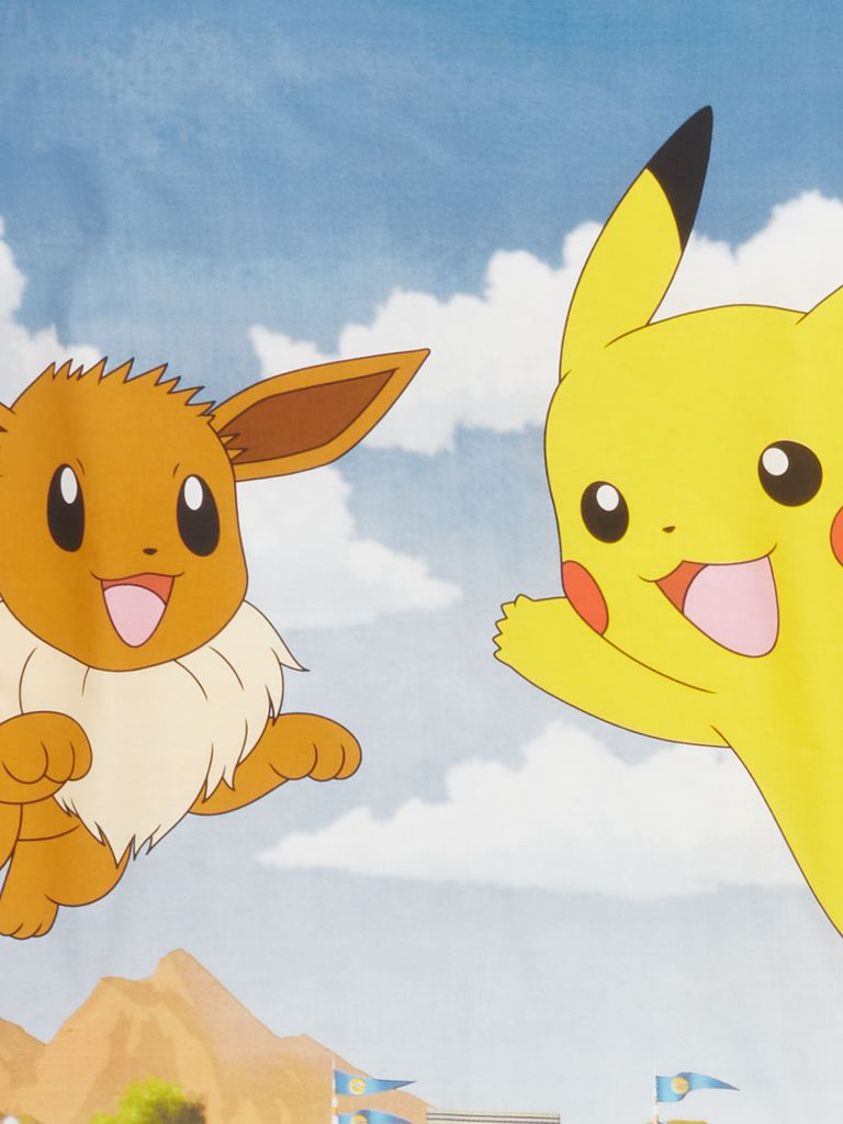Pościel POKEMON 140x200 niebieska