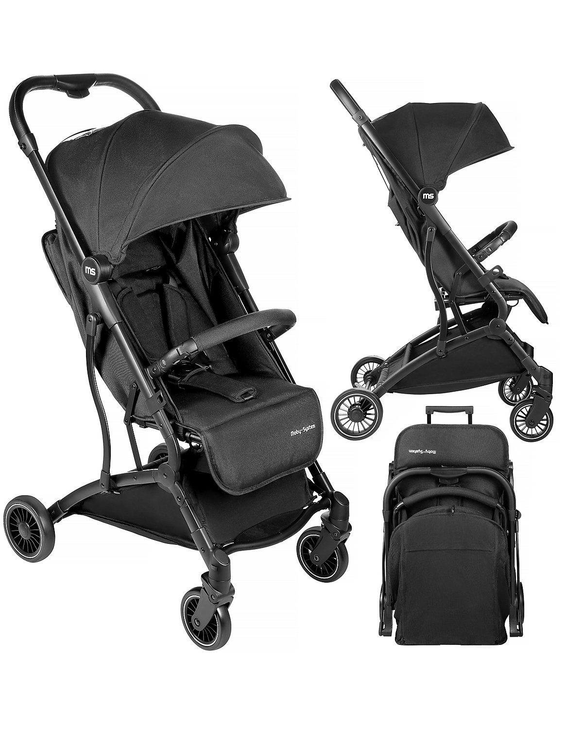 Kinderwagen, Buggy mit dem Koffer, für Kinder bis 15 Kg, Flugzeug tauglich, Fahrzeugs tauglich, großer Einkaufskorb
