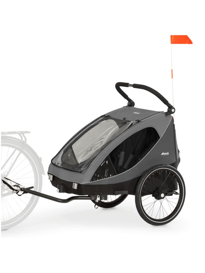 Hauck Hauck Dryk Duo / Fahrradanhänger - Farbe: Grey günstig kaufen onesize
