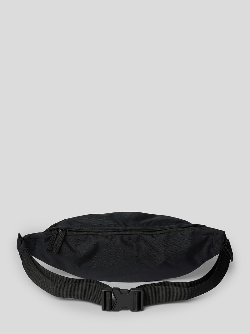 Bauchtasche mit Label-Print in schwarz