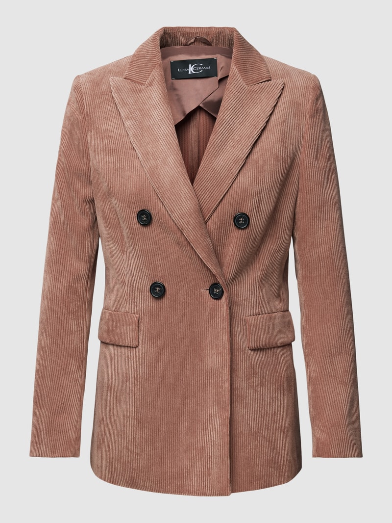 Blazer aus Cord in altrosa