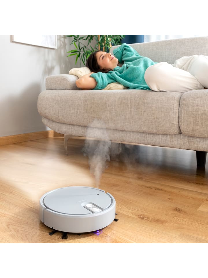 InnovaGoods 5in1 Staubsaugerroboter in Hellgrau - Ø 25 cm günstig kaufen onesize