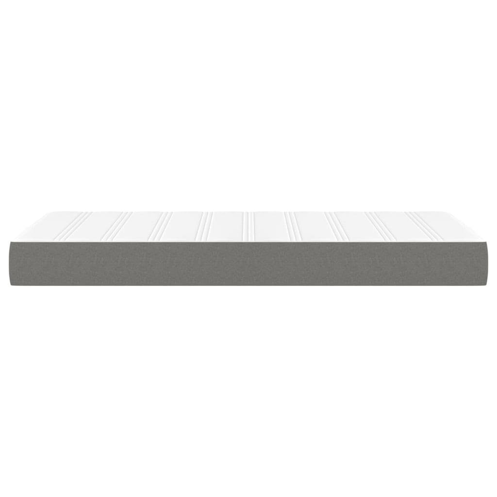 Boxspringmatratze Taschenfederkernmatratze Dunkelgrau 80x200x20 cm Stoff, vidaXL, 20 cm hoch