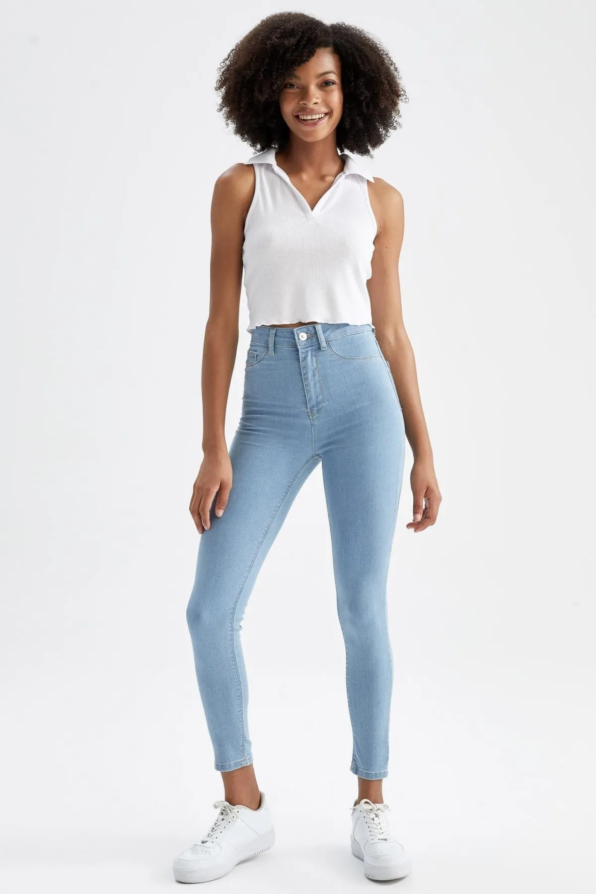 DeFacto  Super Skinny Jegging Fit Jeanshose mit hoher Taille