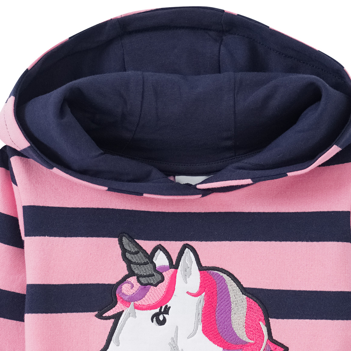 Mädchen Hoodie mit Einhorn-Applikation