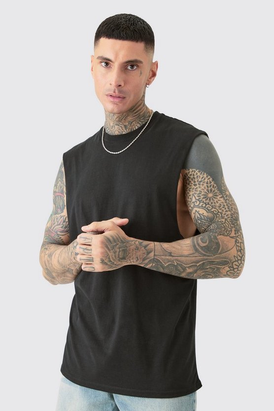 Tall Limited Edition Worldwide Tanktop in Schwarz