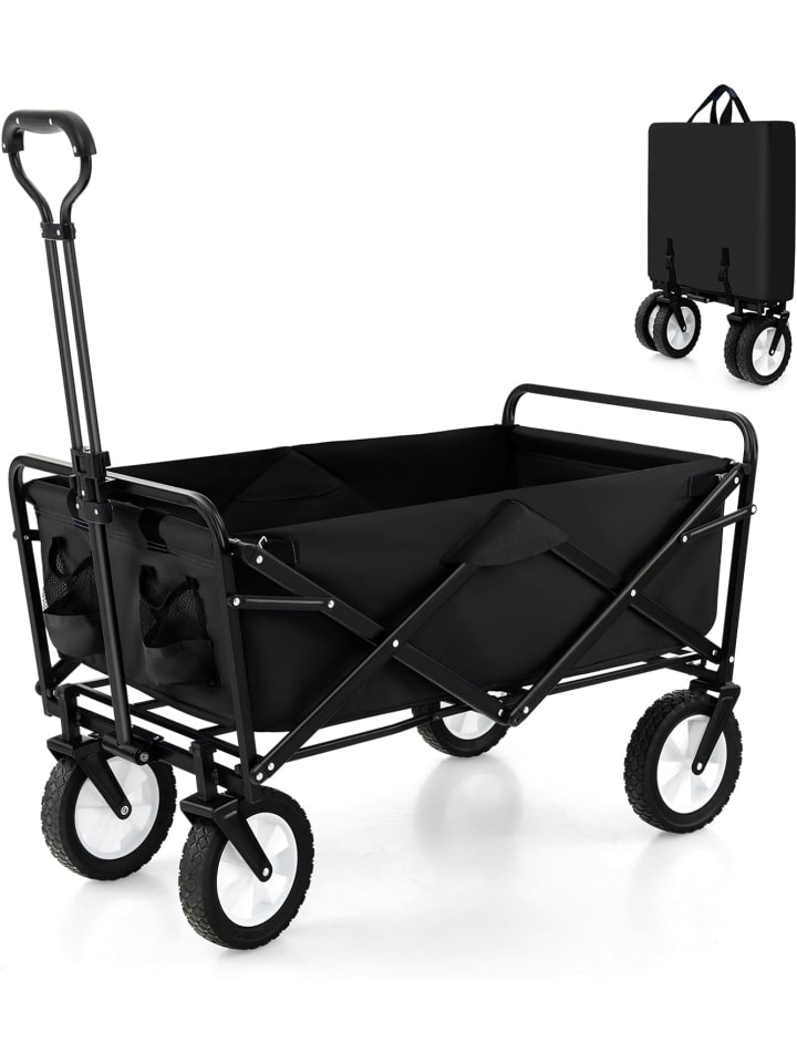 COSTWAY Bollerwagen faltbar in Schwarz günstig kaufen onesize