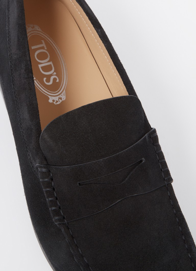 Tods Mocassino Gomma loafer i kalve semsket skinn