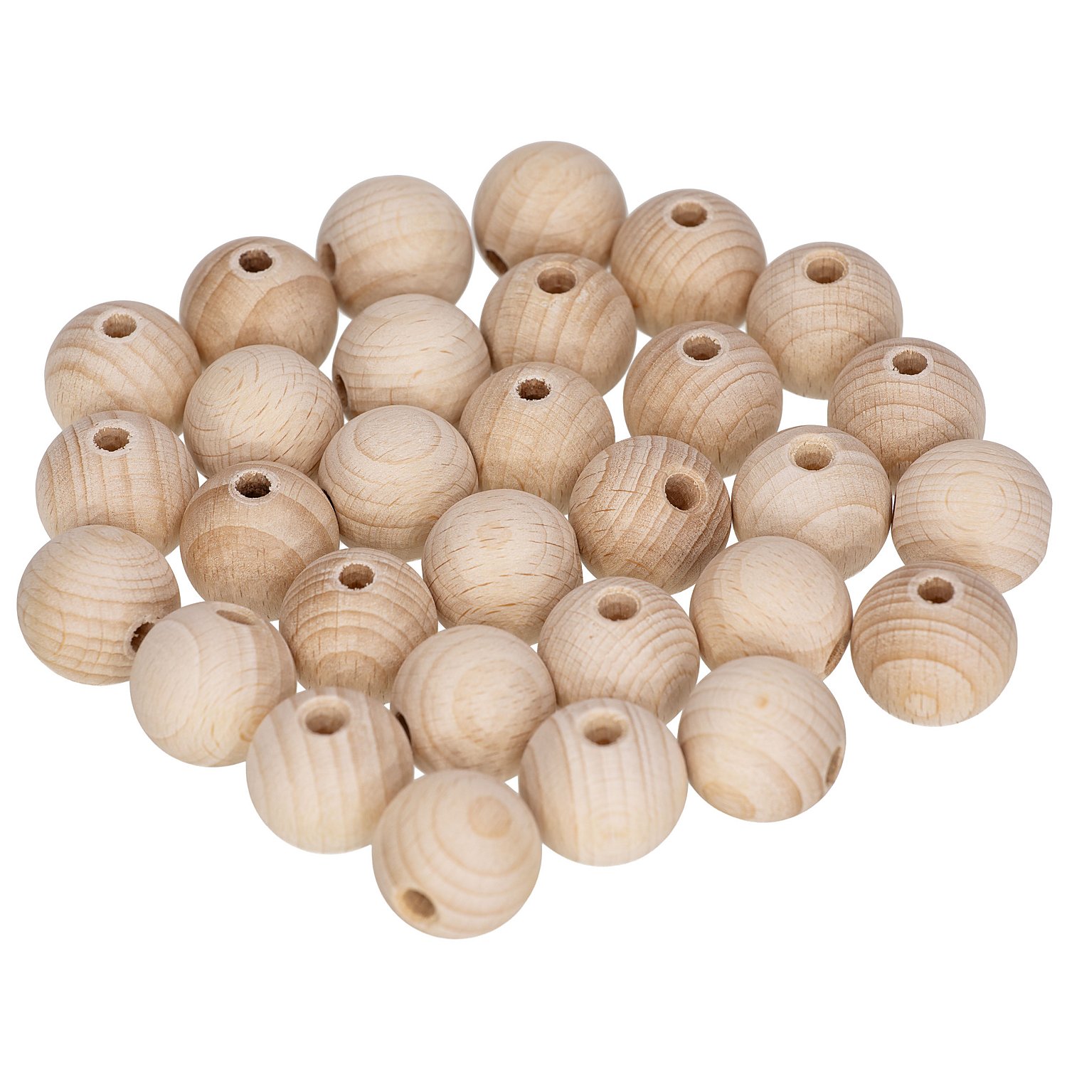 Holzkugeln, 25 mm Ø, 30 Stück