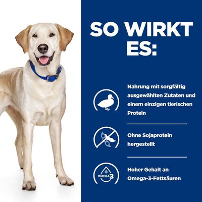 Hill's Prescription Diet d/d Food Sensitivities Nassfutter für Hunde mit Ente