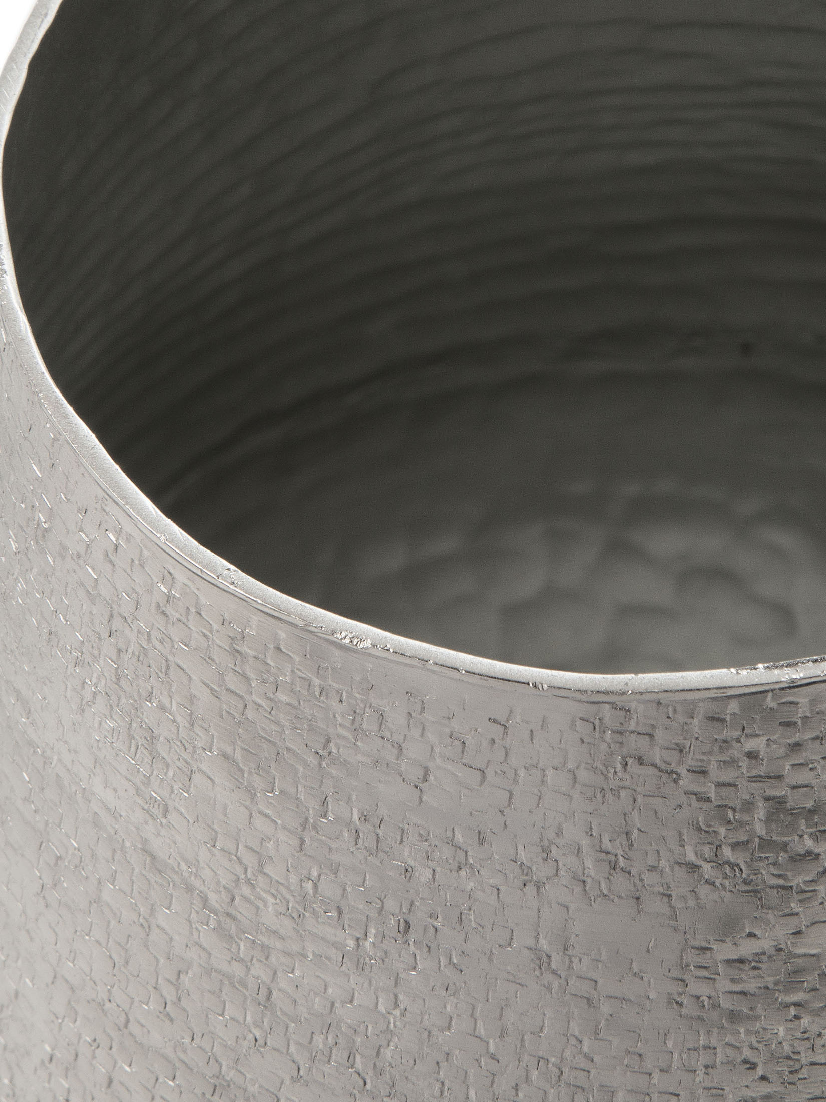 Taper Deko-Vase, Silber