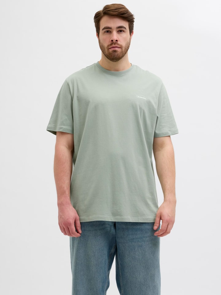 JACK & JONES PLUS T-shirt in Iceberg Green günstig kaufen
