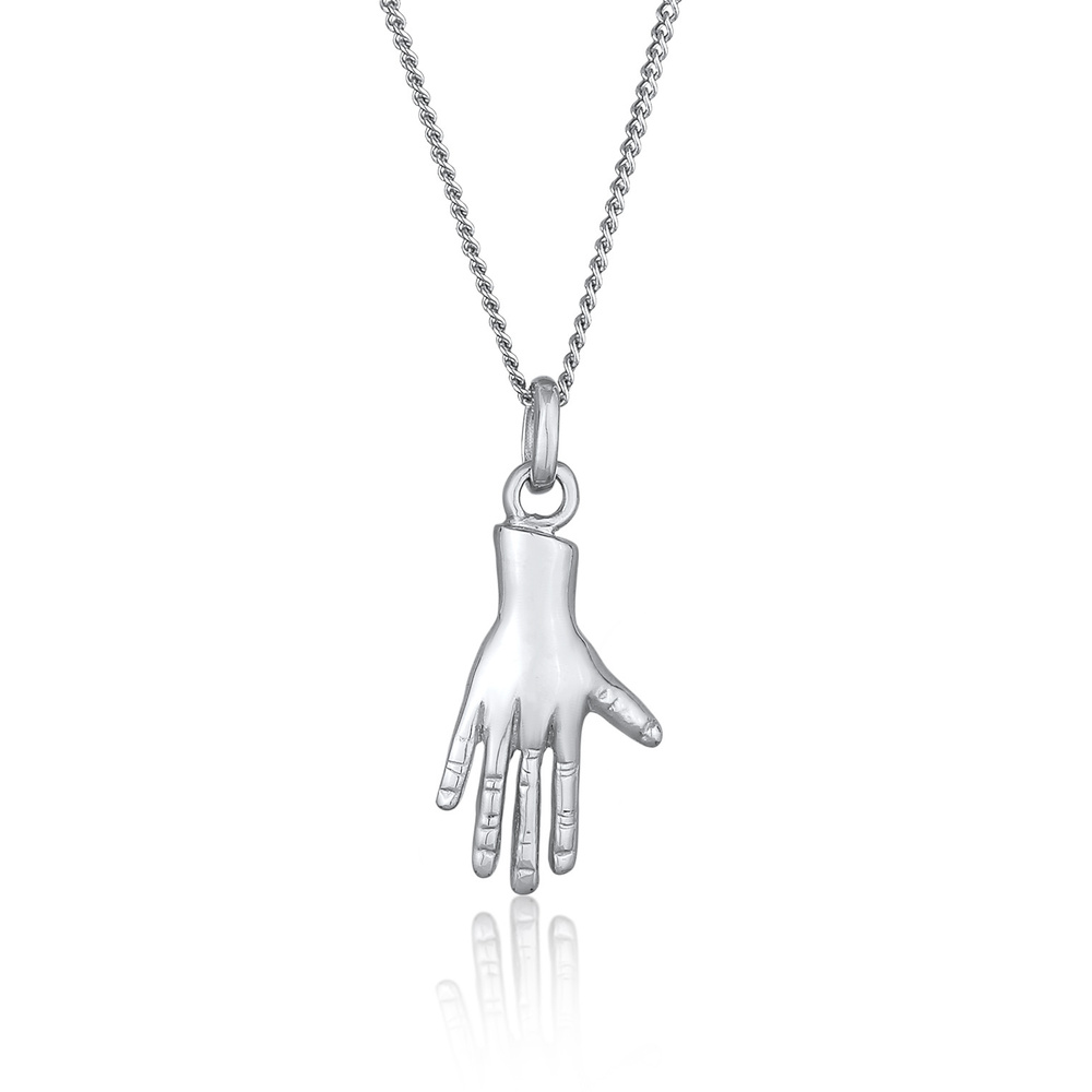Elli Elli Collier Femmes Pendentif main symbole Tendance en Argent Sterling 925 Bijoux