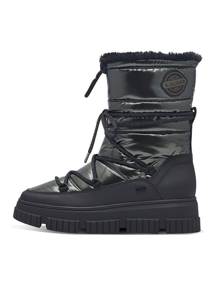 s.Oliver Winterboots in Khaki günstig kaufen