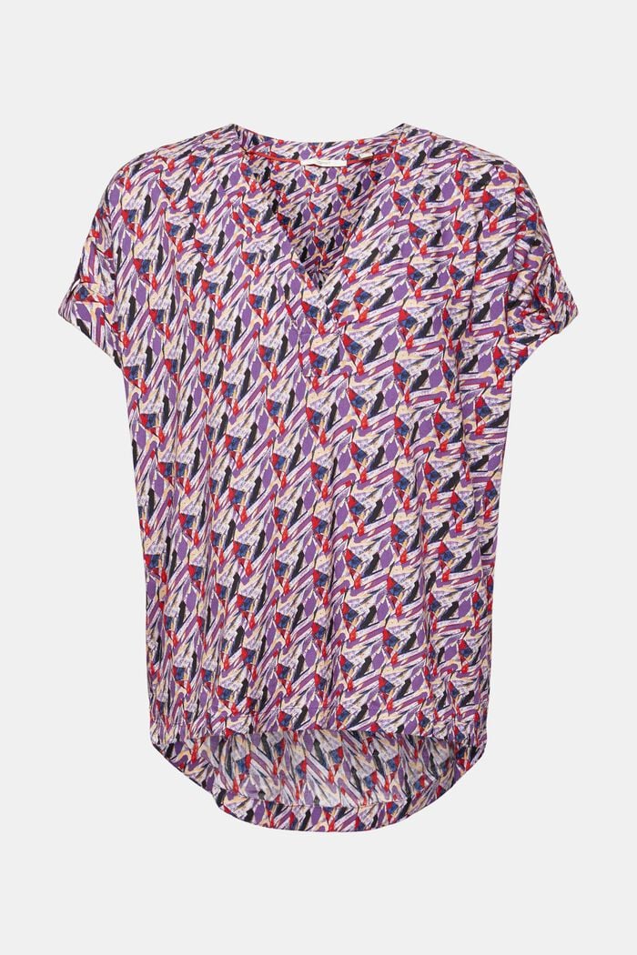 Bluse mit Muster, LENZING™ ECOVERO™