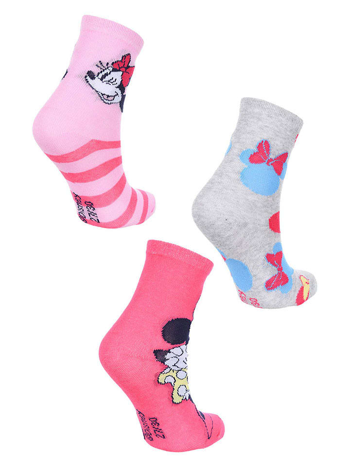Disney Minnie Mouse 3er-Set: Socken 