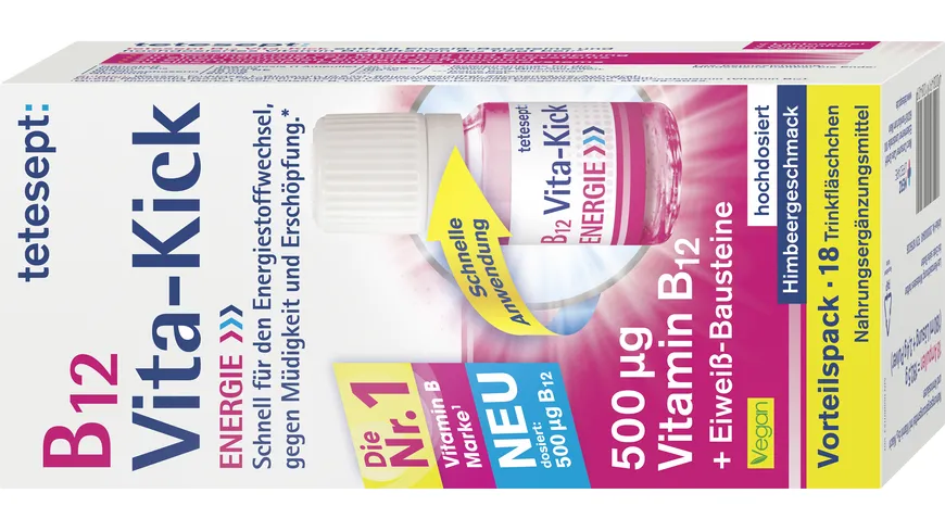 tetesept B12 Vita-Kick Trinkfläschchen 18 St