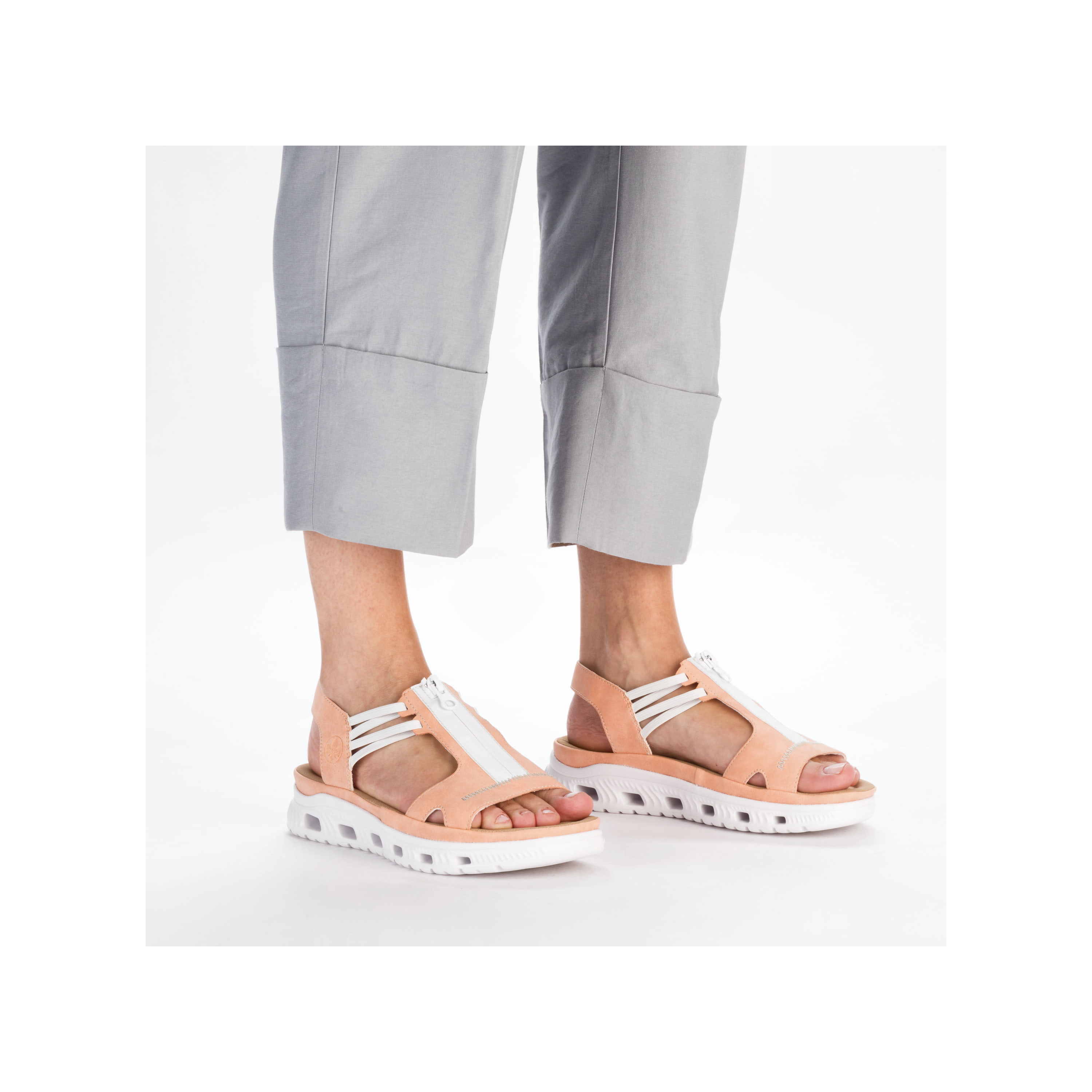 Rieker Damen Trekkingsandalen pastellorange